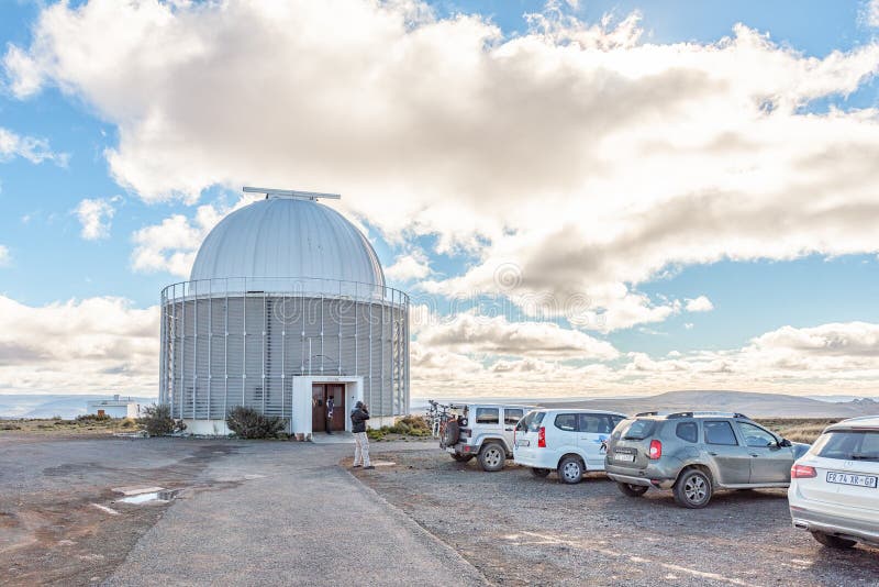 Building of the 40-inch telescope near Sutherland royalty free stock photo