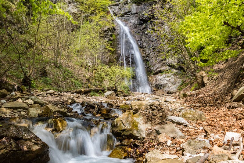 Sutovsky waterfall in spring season - Slovakia, Europe