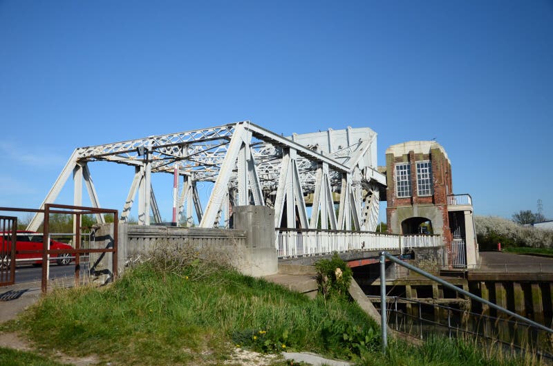 Sutton Road Bridge Scherzer Rolling Bascule Bridge in Hull, England