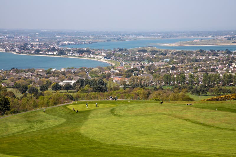 Sutton Village and Golf Club in Howth Stock Image - Image of dublin