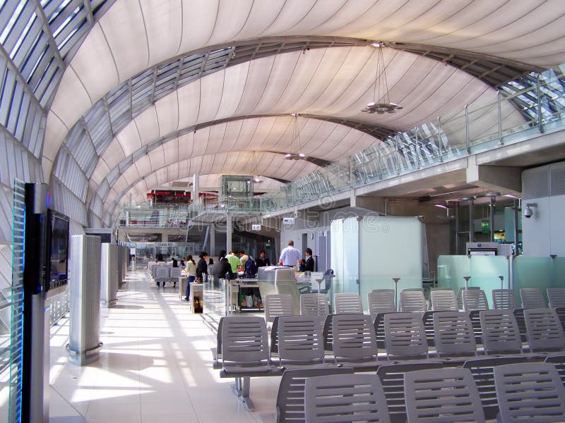Suvarnabhumi van Bangkok royalty-vrije stock fotografie Suvarnabhumi van Bangkok royalty-vrije stock fotografie
