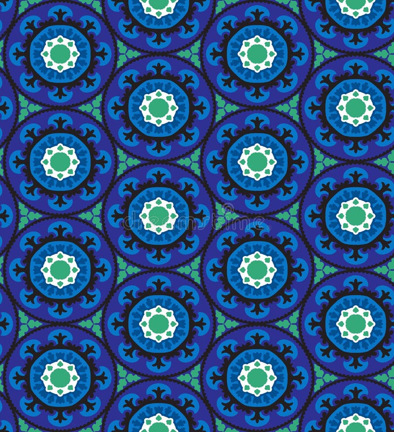 Suzani-Muster vektor abbildung Suzani-Muster vektor abbildung