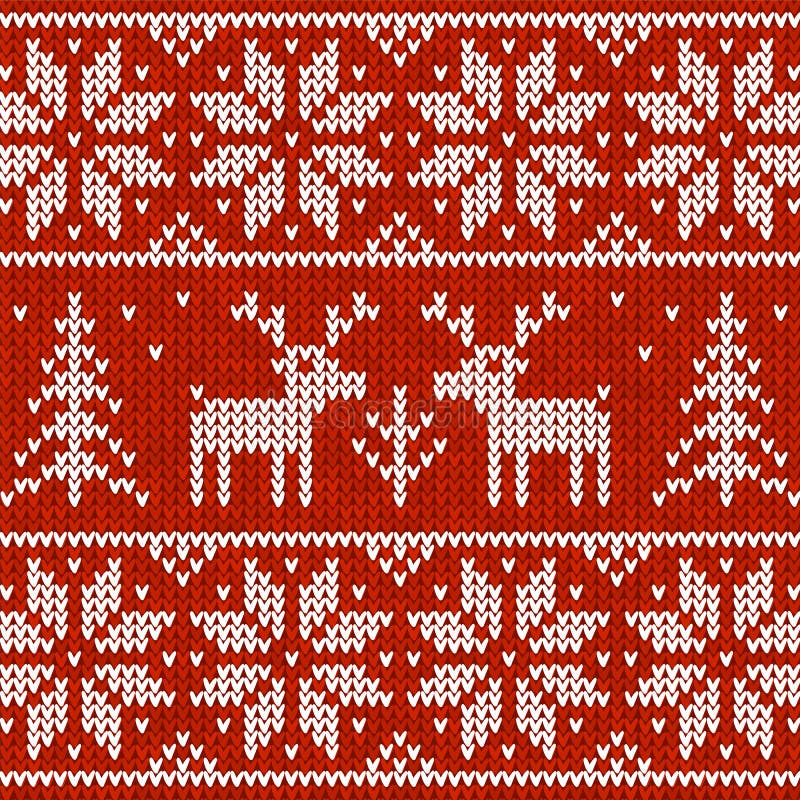 Red sweater with deer seamless pattern. Red sweater with deer seamless pattern