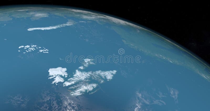 Svalbard Archipelago in planet earth, aerial view stock video footage