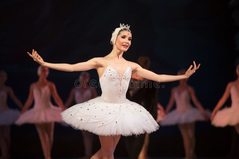 Svan för vit för Prima ballerina arkivbild Svan för vit för Prima ballerina arkivbild