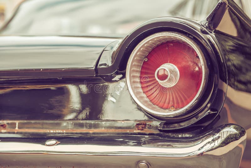 svanslampa av retro klassisk biltappningstil fotografering för bildbyråer svanslampa av retro klassisk biltappningstil fotografering för bildbyråer