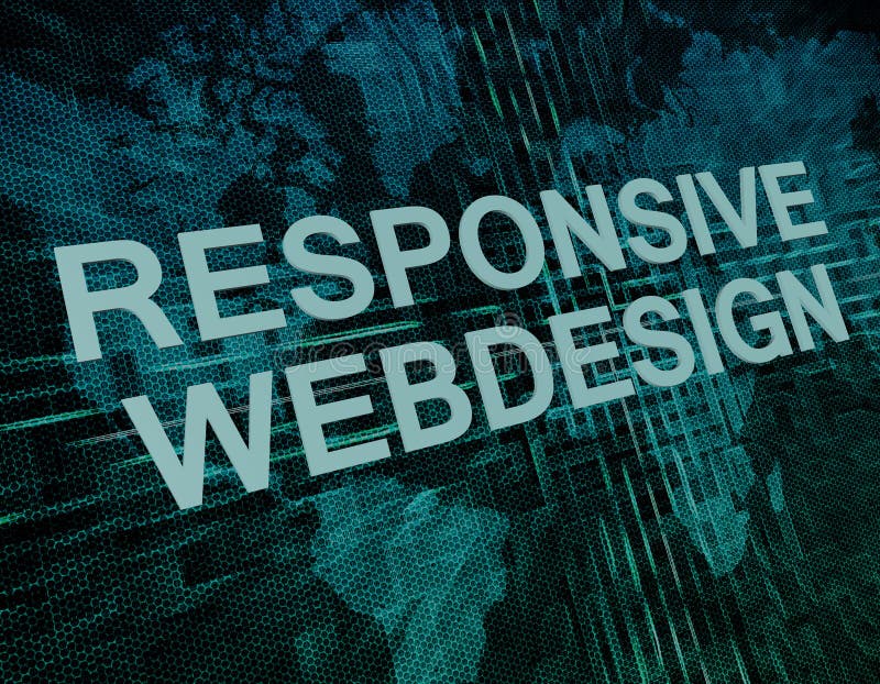 Responsiv webbdesign royaltyfria bilder