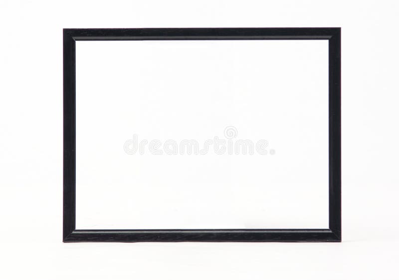 Svart fotoram arkivfoto