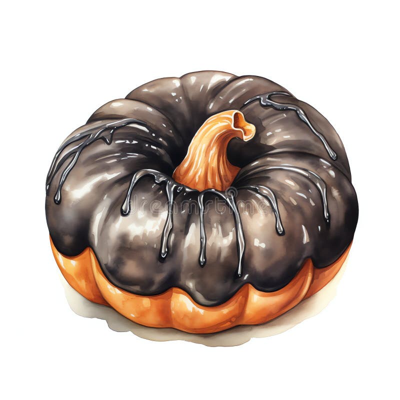 Svart blodgodis efterrätt halloween stock illustrationer