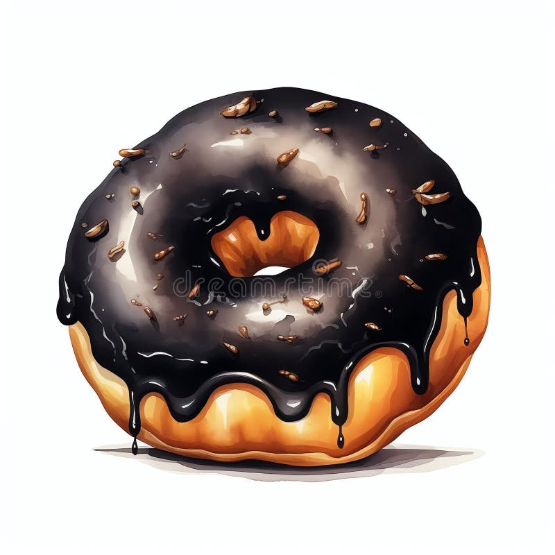 Svart blodgodis efterrätt halloween royaltyfri illustrationer