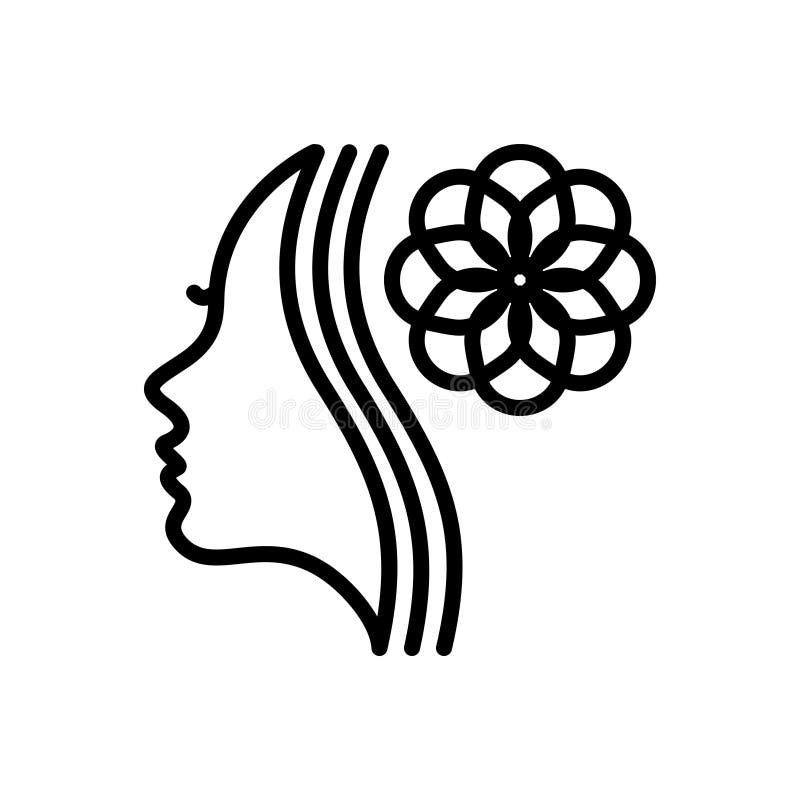 Svart linje symbol för kosmetolog, skönhetsmedel och produkt vektor illustrationer Svart linje symbol för kosmetolog, skönhetsmedel och produkt vektor illustrationer