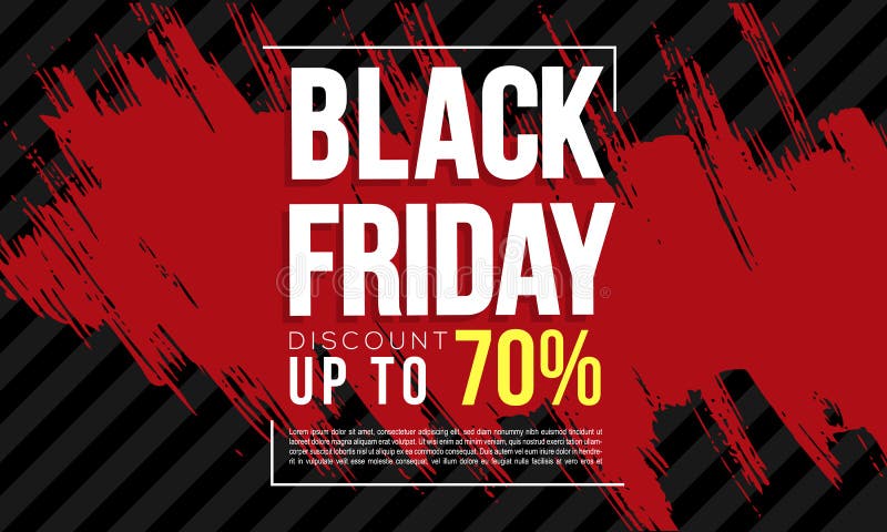 Svart mall för fredag banerannonser vektor illustrationer Svart mall för fredag banerannonser vektor illustrationer