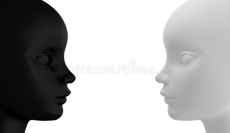 svart mitt emot white stock illustrationer svart mitt emot white stock illustrationer