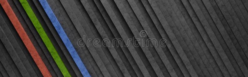 Svart och färglös diagonal stripes 3d mönsterbakgrund royaltyfri illustrationer