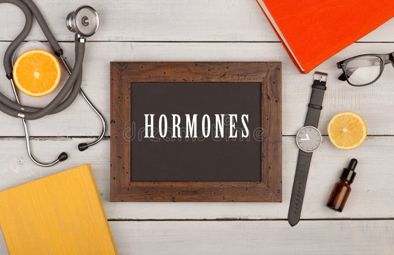 svart tavla med text & x22; Hormones& x22; , böcker, stetoskop och klocka arkivfoton svart tavla med text & x22; Hormones& x22; , böcker, stetoskop och klocka arkivfoton