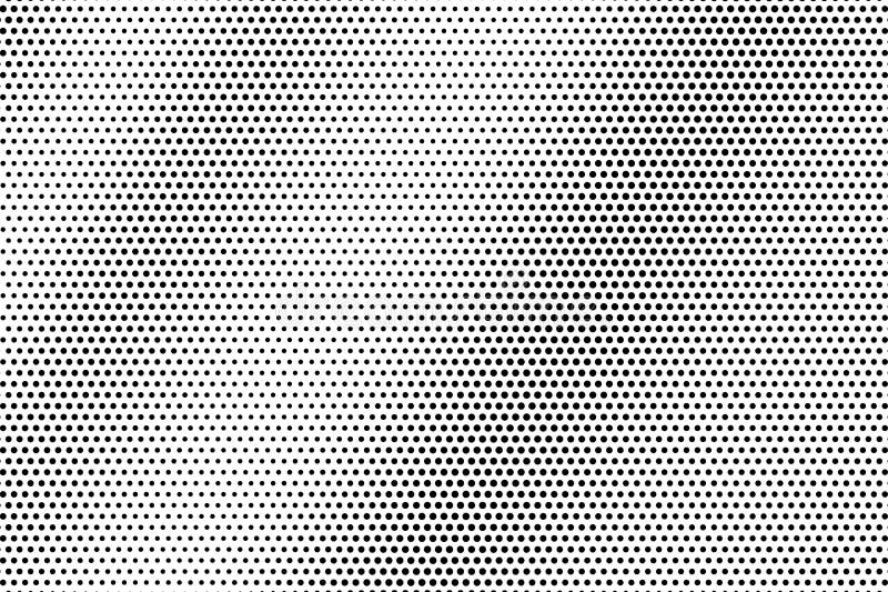 Svartprickar på vit bakgrund Abstrakt perforerad yttersida Slät rastrerad vektortextur Diagonal dotworklutning vektor illustrationer