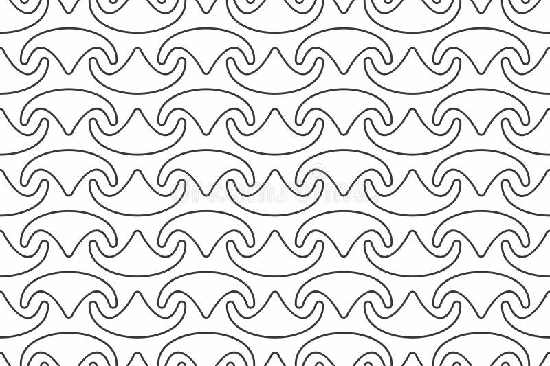 Svartvit sömlös geometrisk modell vektor illustrationer Svartvit sömlös geometrisk modell vektor illustrationer