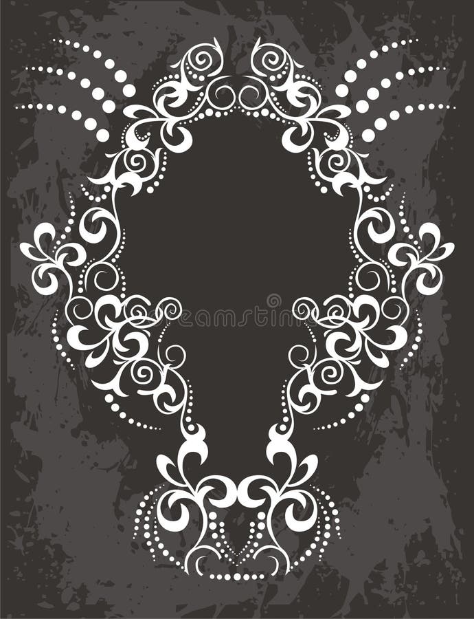 Svartvit utsmyckad ram stock illustrationer Svartvit utsmyckad ram stock illustrationer