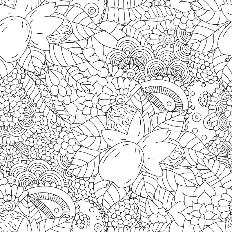 Svartvit valnöt för sömlös modell royaltyfri illustrationer Svartvit valnöt för sömlös modell royaltyfri illustrationer