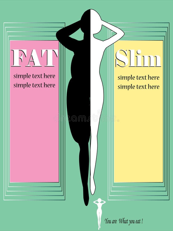 Svartvitt för slank kvinna för kontur infographic stock illustrationer