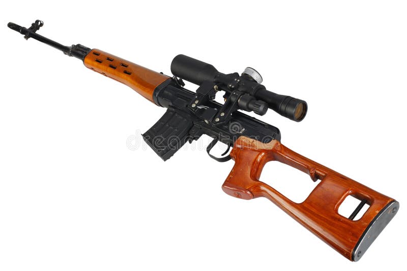 SVD sniper rifle stock photo. Image of metal, dragunov - 112436528