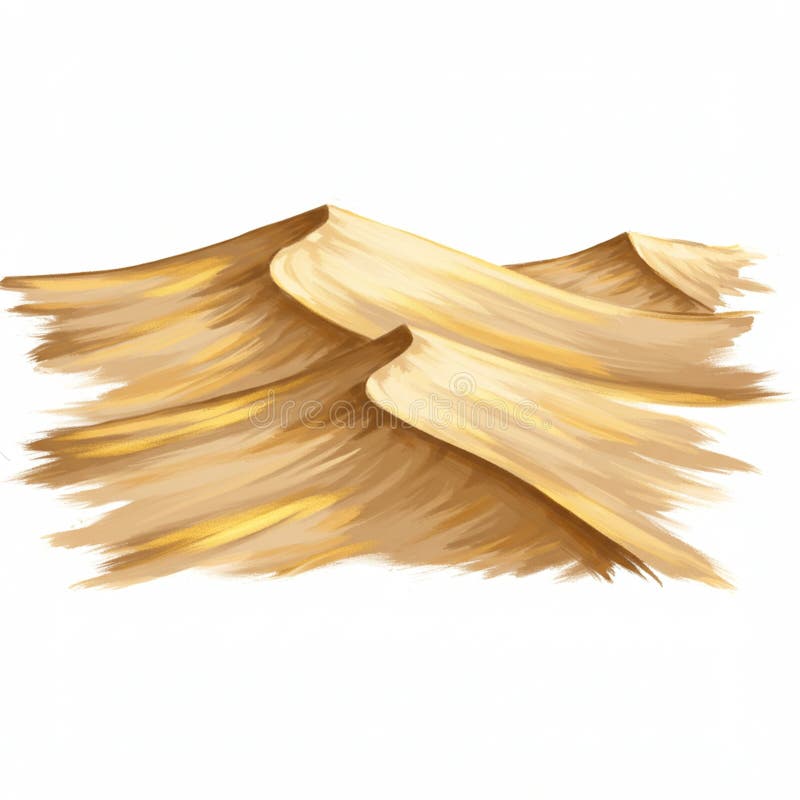 Svepdrag med sandtoner skapar en abstrakt representation av sanddyner. royaltyfri illustrationer