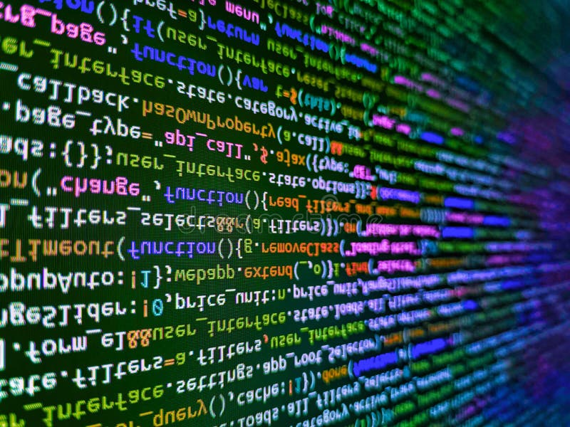 Sviluppatore di funzioni di codifica e linguaggio php. programmazione codifica sfondo astratto. programmazione di un concetto di a fotografia stock
