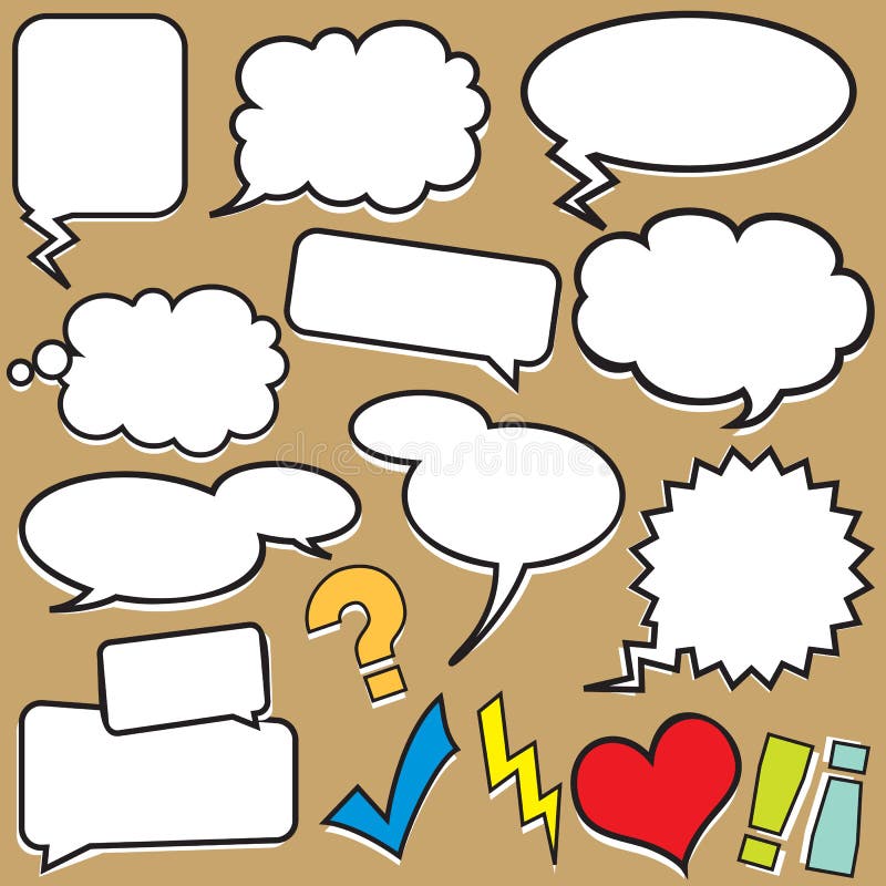 Speech bubble isolated on cream background. Speech bubble isolated on cream background