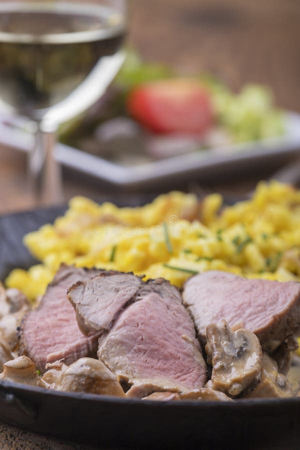Swabian grisköttfilet arkivfoton