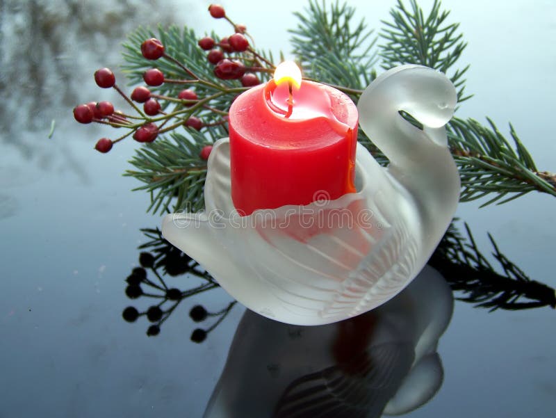 Swan candlestick