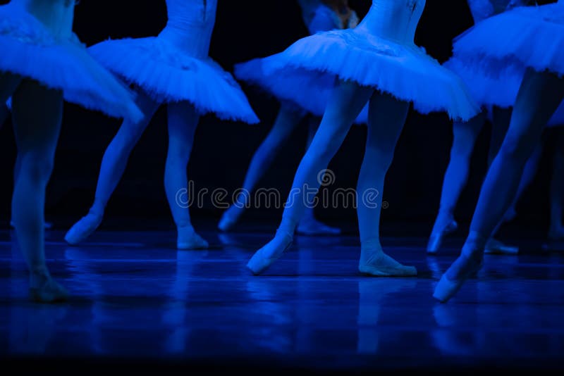 Swan Lake ballet. Ballerinas dancing