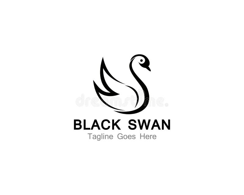 Swan Logo Template Vector Illustration Design Stock Illustration