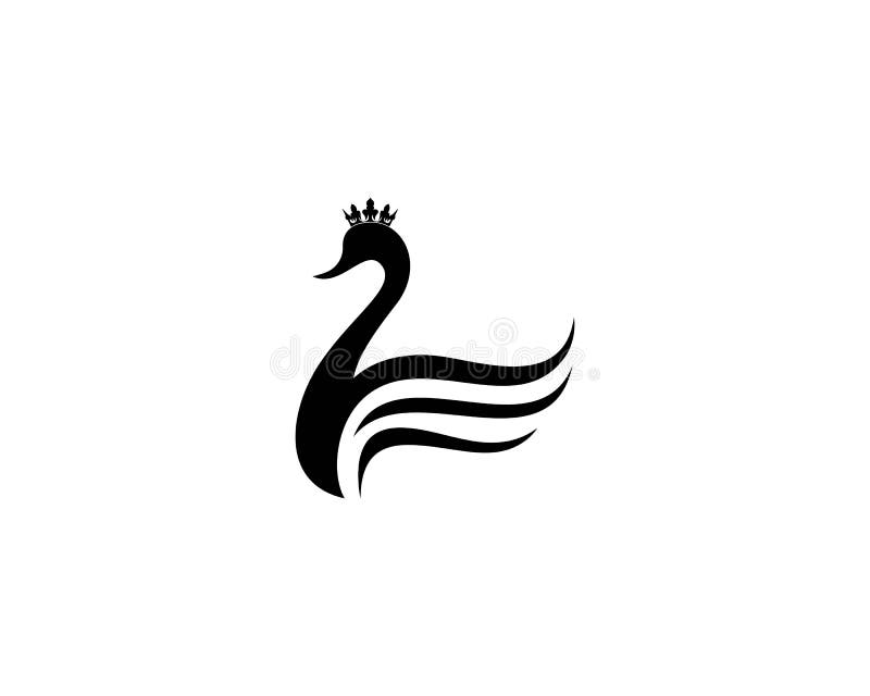 Swan logos and symbols stock vector. Illustration of beak - 126995033