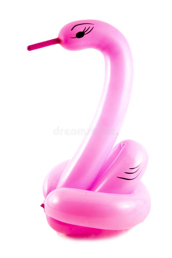 A swan made from a baloon