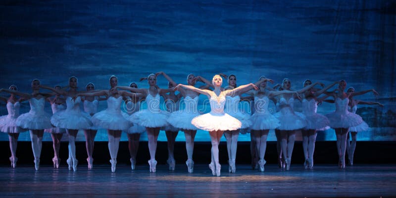 Swan Seeballett durchgeführt durch russisches königliches Ballett stockbilder Swan Seeballett durchgeführt durch russisches königliches Ballett stockbilder