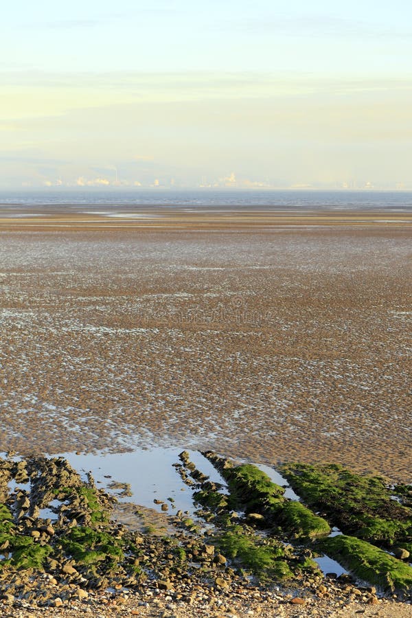 Swansea Bay tidal flats royalty free stock image