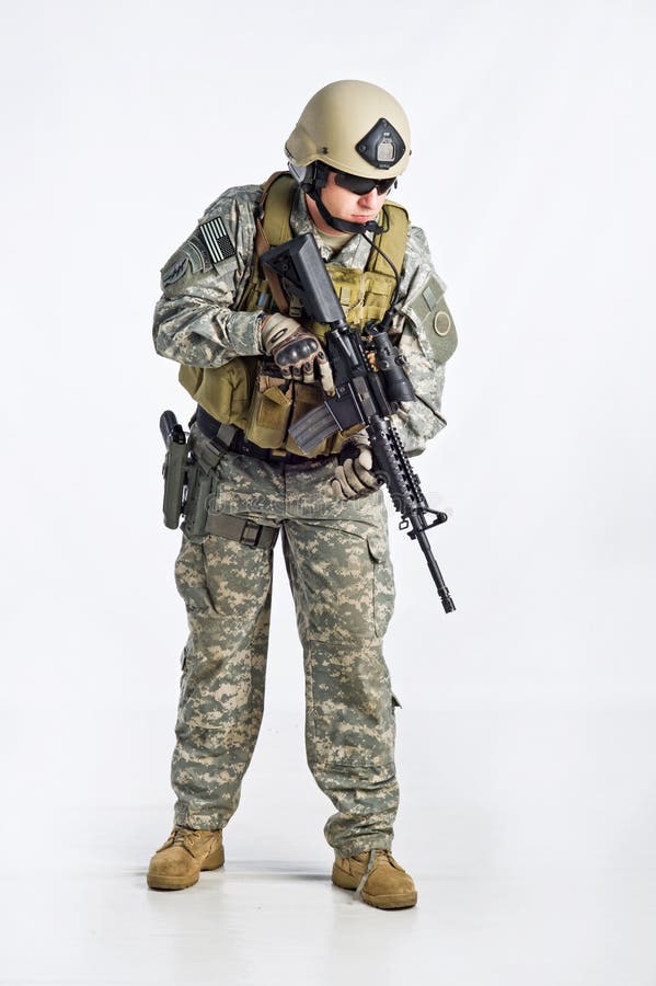 SWAT Team Officer royalty free stock photo