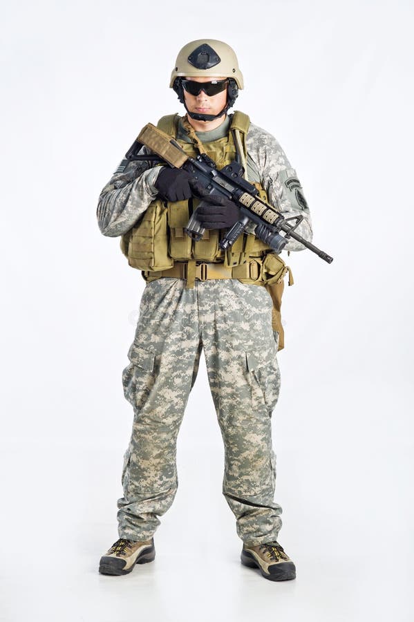 SWAT Team Officer stock photo. Image of guns, patriot - 22298596