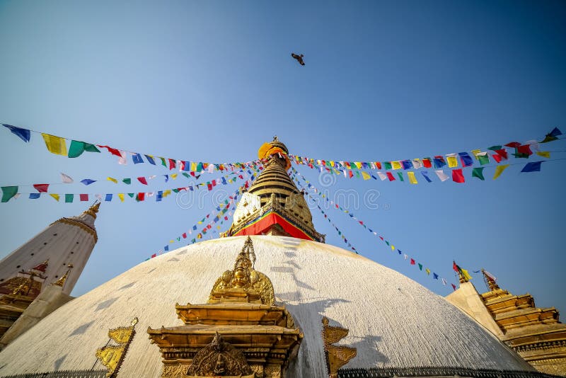 Swayambahunath Stupa fotografia stock Swayambahunath Stupa fotografia stock