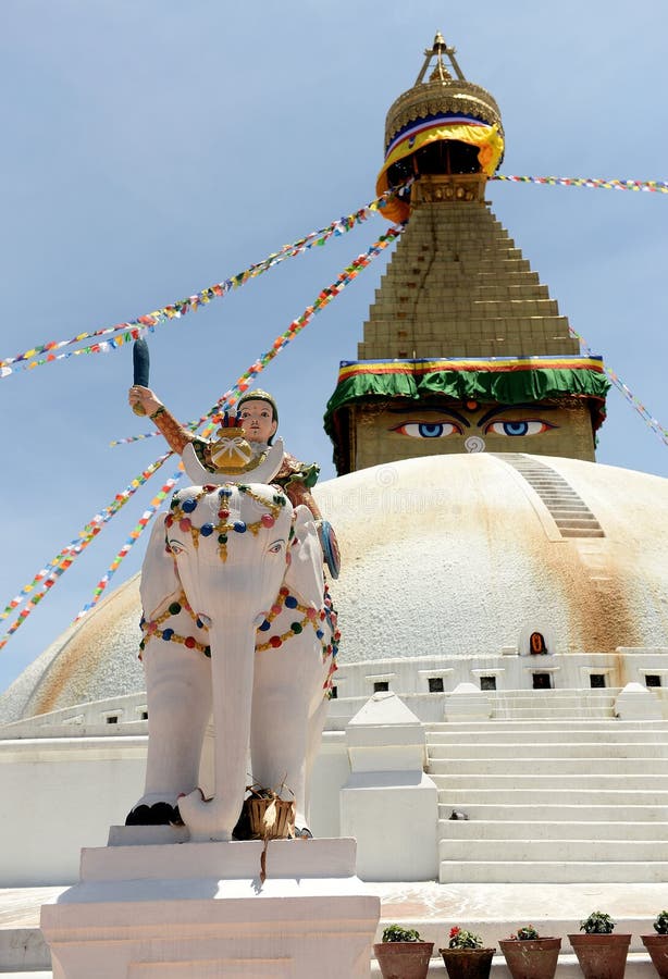 Swayambhunath Stupa in Nepal stock foto's Swayambhunath Stupa in Nepal stock foto's