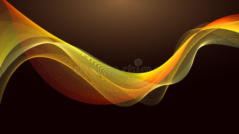 Swaying wavy lines Abstract Wave background brown Abstract shiny golden wavy design element vector illustration Swaying wavy lines Abstract Wave background brown Abstract shiny golden wavy design element vector illustration