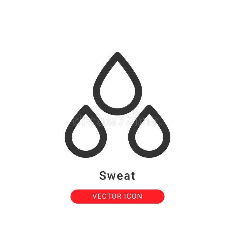 Sweat Logo Icon Design, Water Drop Symbol, Vector Illustration Stock ...