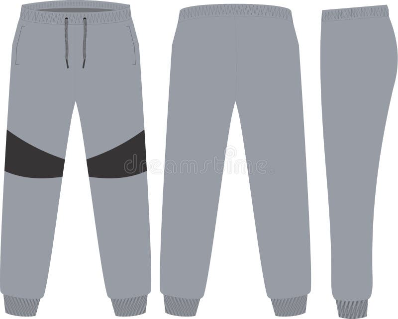 Sweat Pants Template Stock Illustrations – 188 Sweat Pants Template ...