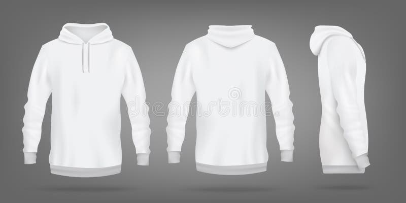 Hooded Sweater Template Vector Illustration. Stock Vector ...