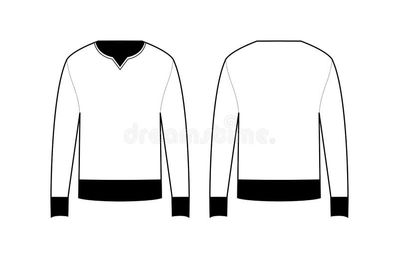 Download Sweatshirt Crewneck Template Stock Vector Illustration Of Icon Logo 196907643