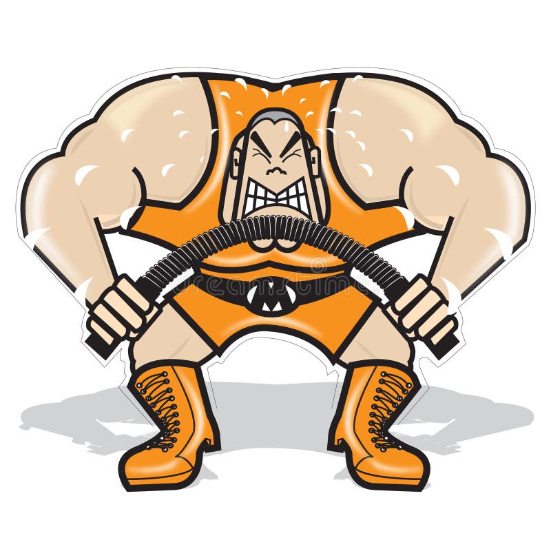 Cartoon Bald Big Muscular Man Looking Menacingly Stock Illustration -  Download Image Now - Adult, Aggression, Anger - iStock