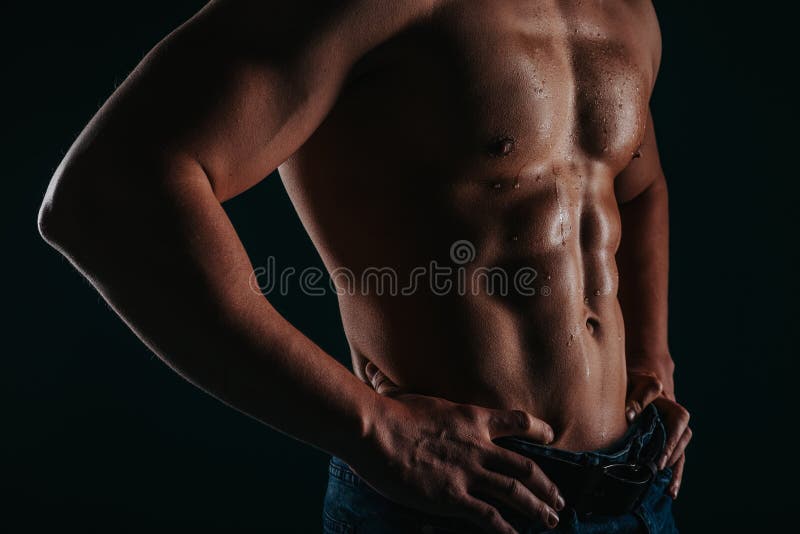 Man with chiseled chest and abs Stock Photo by ©nelka7812 50074733