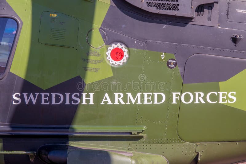 Swedish Armed Forces logo on aircraft
