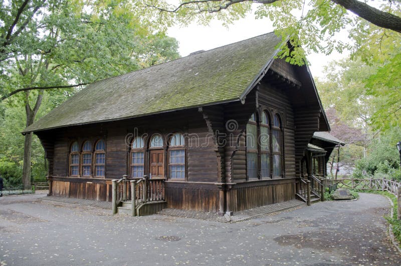 Central Park Swedish Cottage Stock Photos Download 2 Royalty