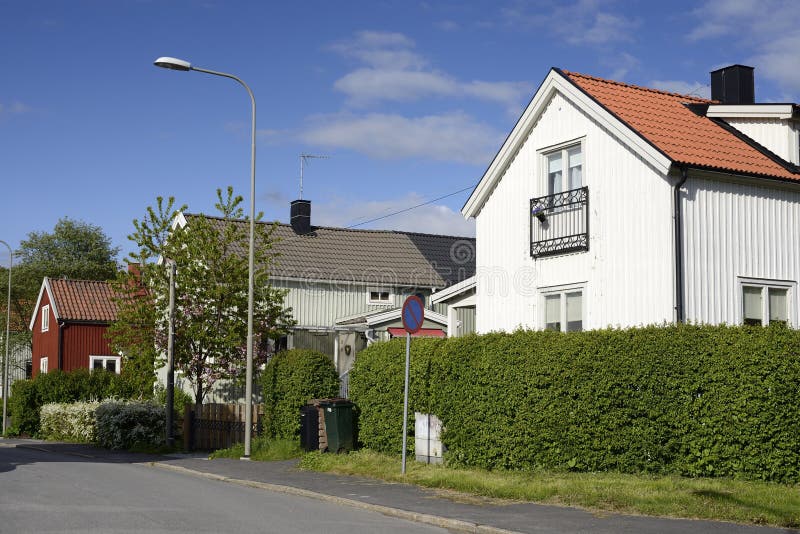 Swedish housing stock photo. Image of scandinavia, house 68360116